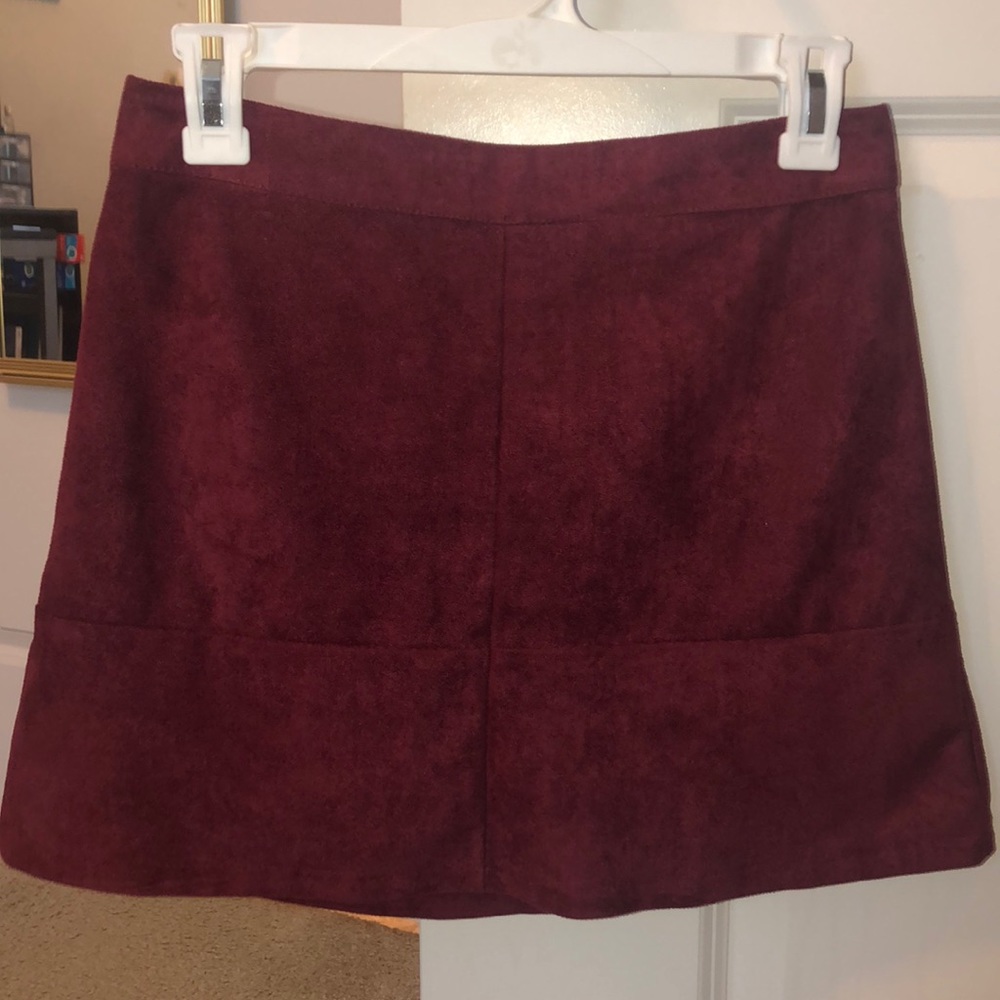 Lulus suede skirt